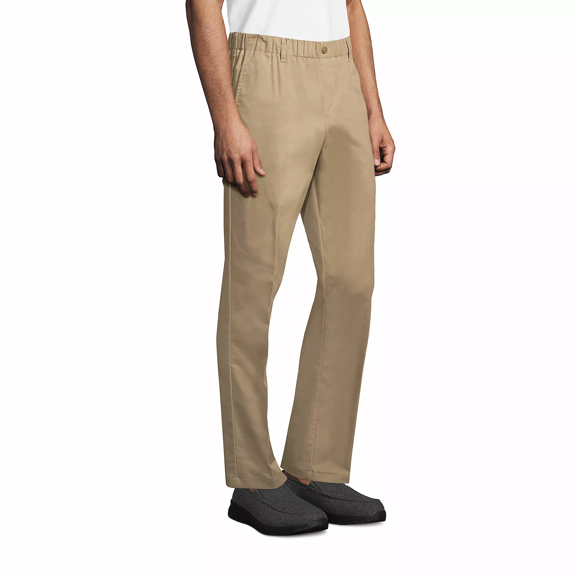 Lands' End Men's Elastic Waist Pull-On Chino Pants - Image 3