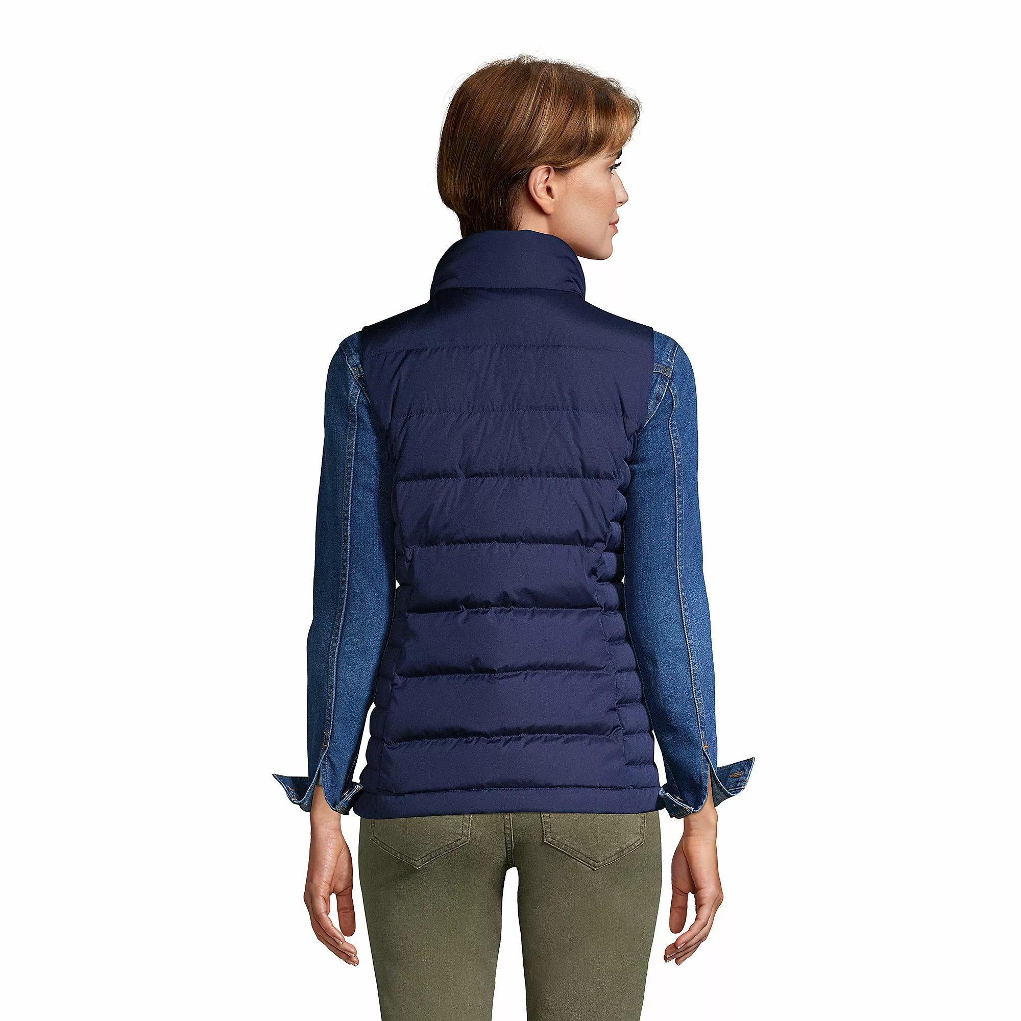 Lands' End Women's Down Puffer Vest - Image 2