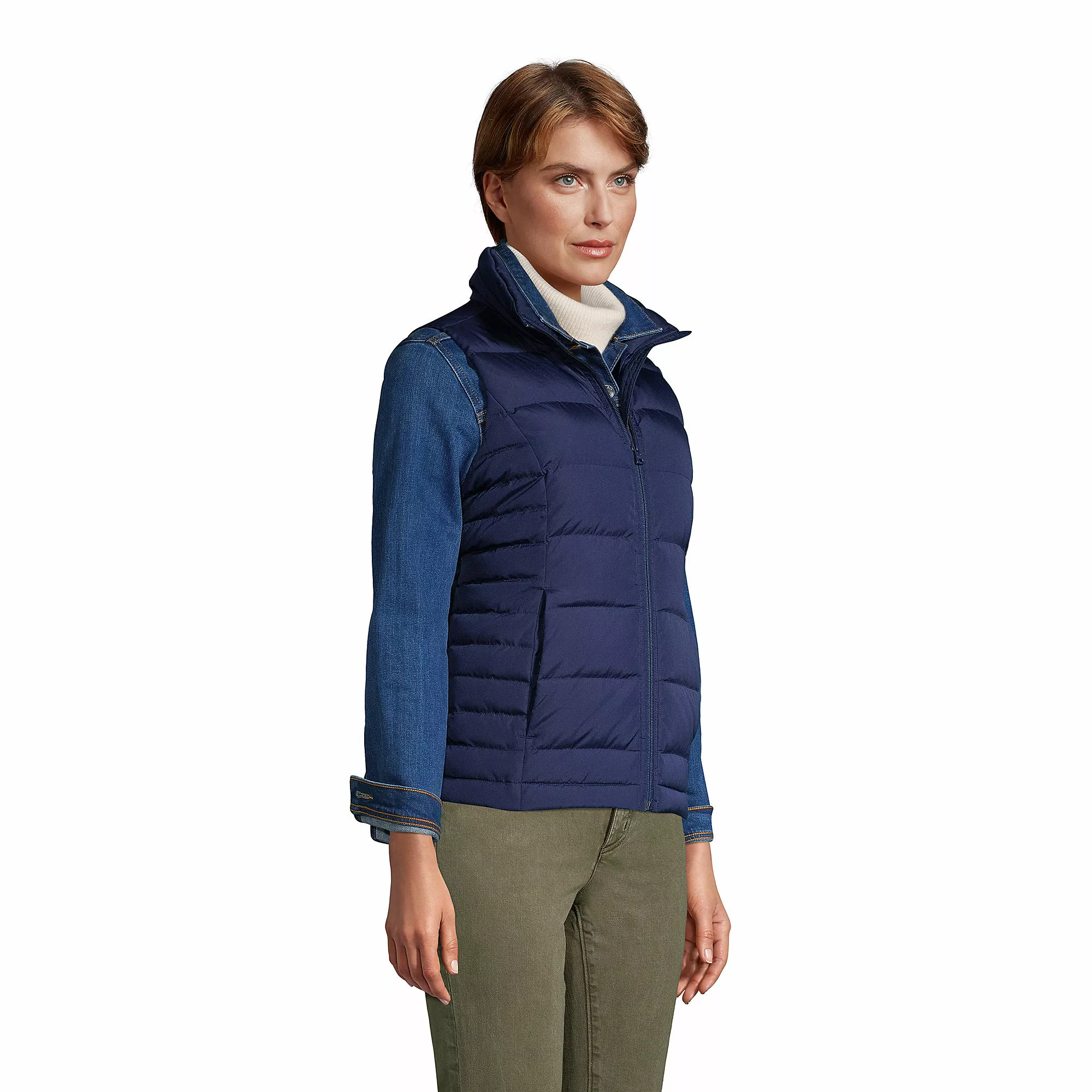 Lands' End Women's Down Puffer Vest - Image 3