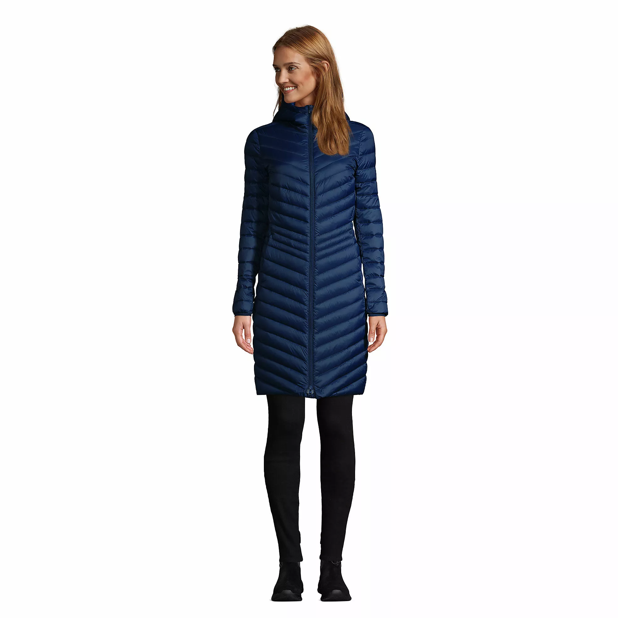 Lands' End Women's Ultralight Packable Down Coat