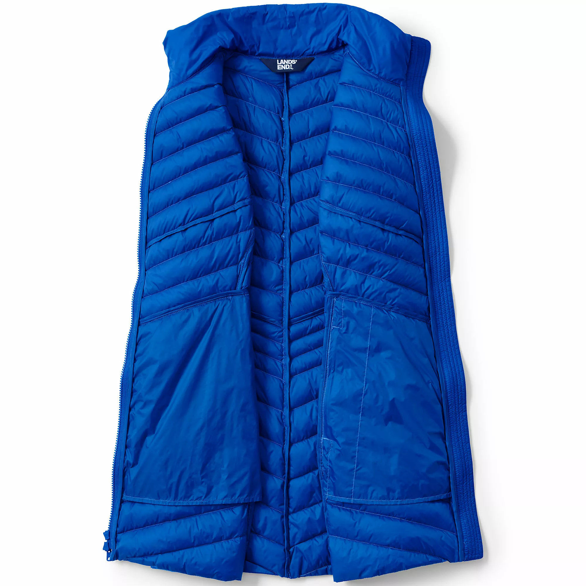 Lands' End Women's Ultralight Packable Down Long Vest - Image 7