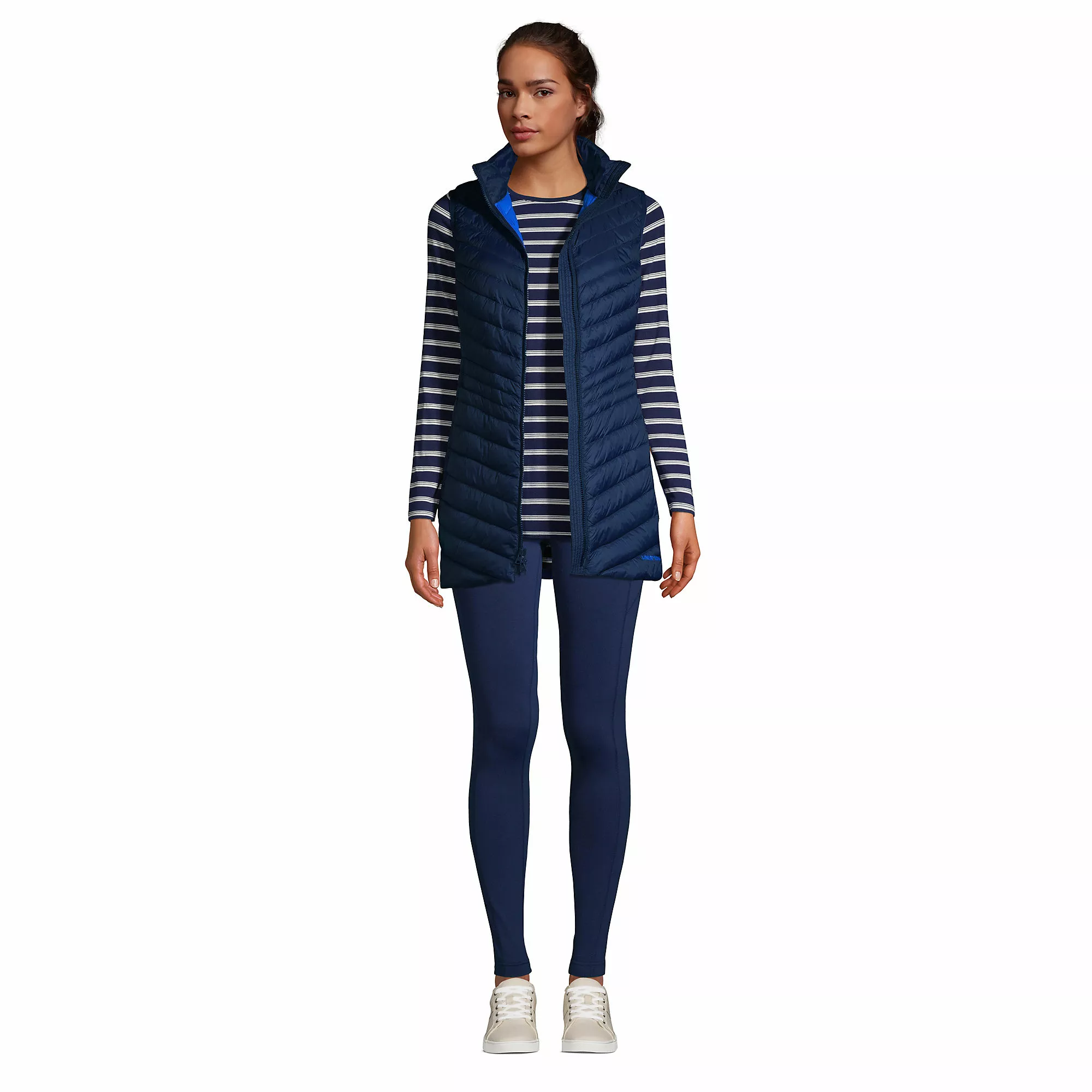 Lands' End Women's Ultralight Packable Down Long Vest - Image 4