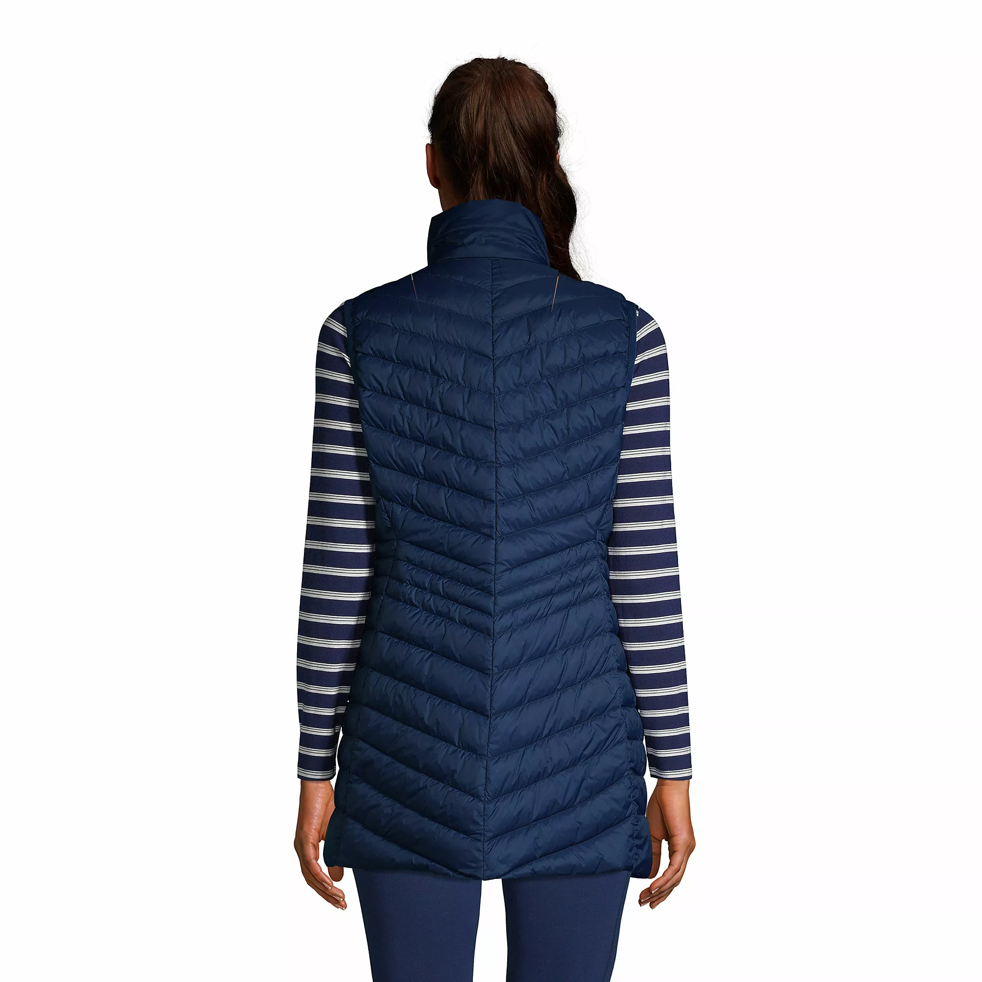 Lands' End Women's Ultralight Packable Down Long Vest - Image 2