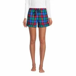 Lands' End Women's 4" Flannel Pajama Shorts
