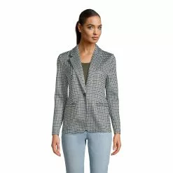 Lands' End Women's Sweater Fleece Blazer Jacket - The Blazer