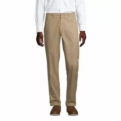 Lands' End Men's Traditional Fit Plain Front Chino Pants