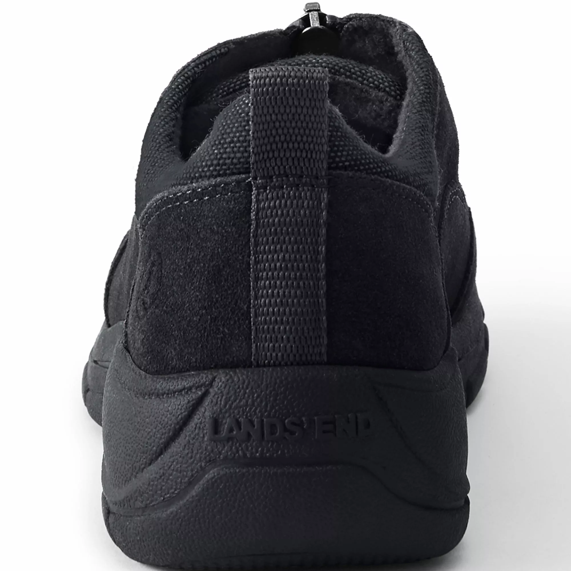 Lands' End Women's All Weather Insulated Suede Leather Zip Moc Shoes - Image 4