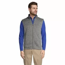 Lands' End Men's Sweater Fleece Vest