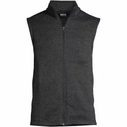 Lands' End Men's Big Sweater Fleece Vest