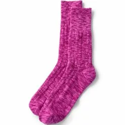 Lands' End Women's Marled Crew Socks
