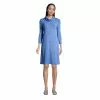 Lands' End Women's Super Soft 3/4 Sleeve Cowl Neck Dress