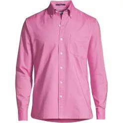 Lands' End Men's Traditional Fit Sail Rigger Oxford Shirt