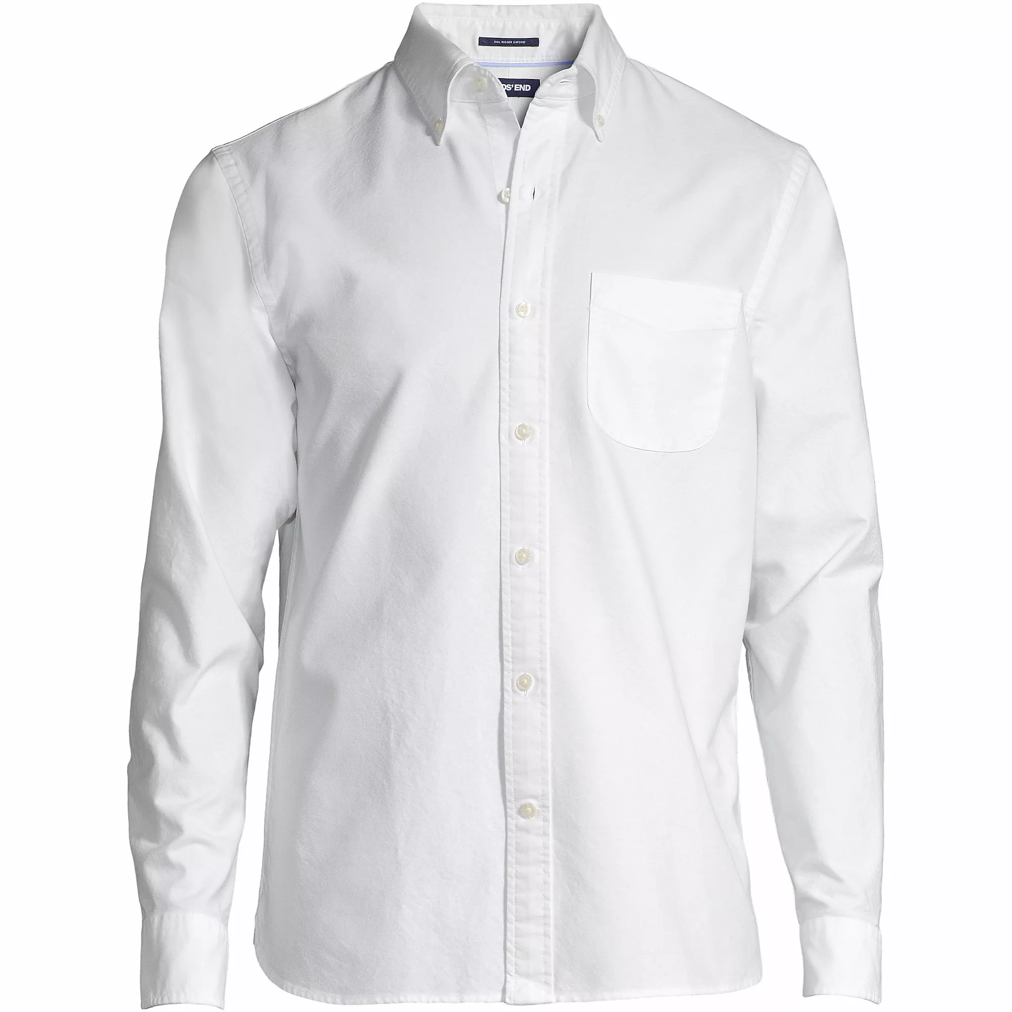 Lands' End Men's Big And Tall Traditional Fit Sail Rigger Oxford Shirt - Image 5