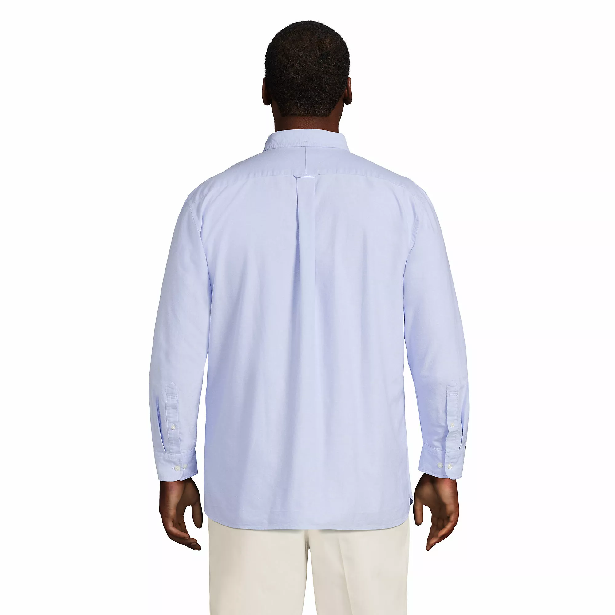 Lands' End Men's Big And Tall Traditional Fit Sail Rigger Oxford Shirt - Image 2