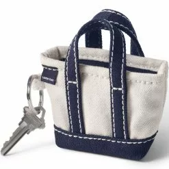 Lands' End Canvas Tote Keychain