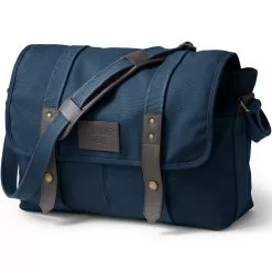 Lands' End Waxed Canvas Messenger Bag