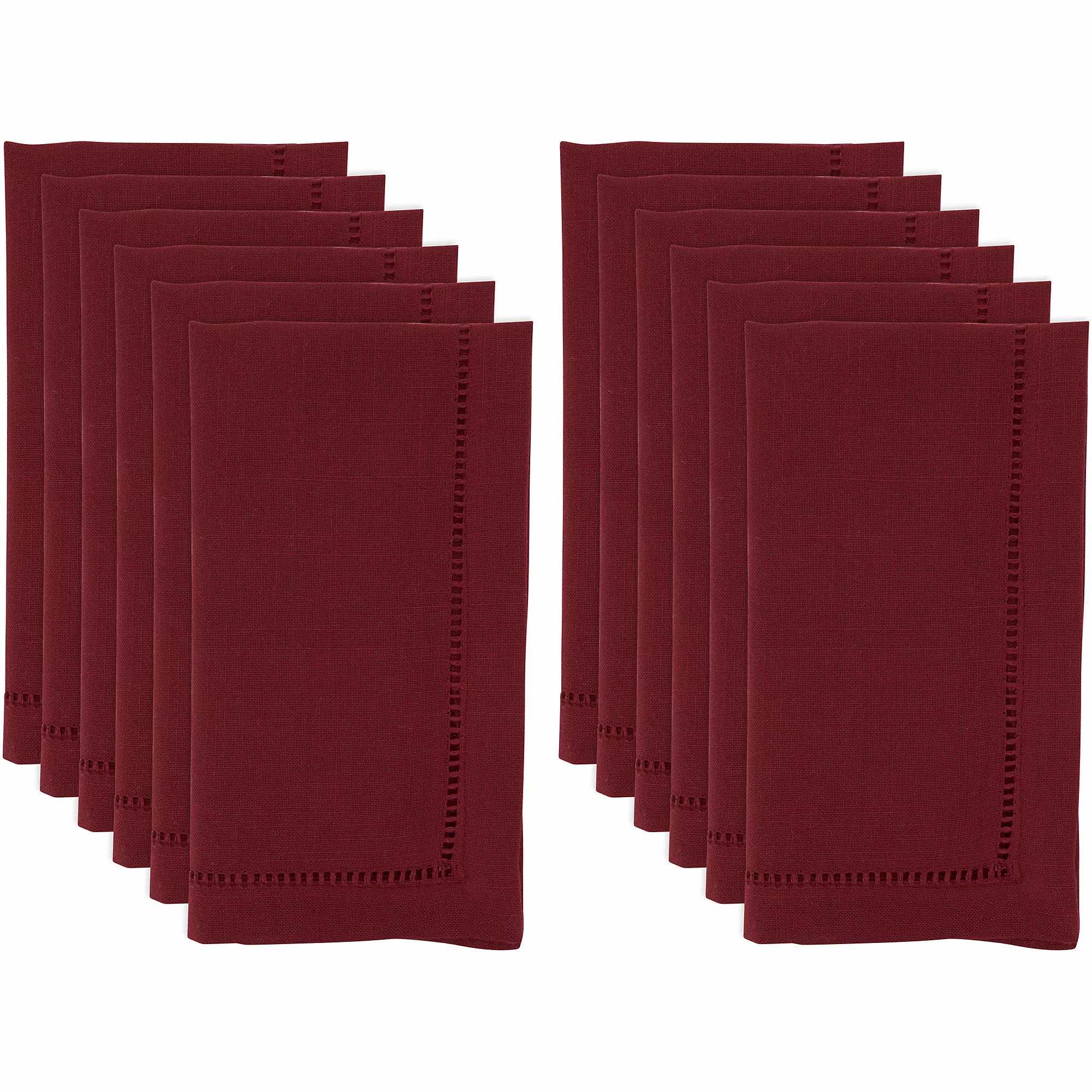 Saro Lifestyle Classic Hemstitch Border Dinner Napkins - Set Of 12 - Image 3