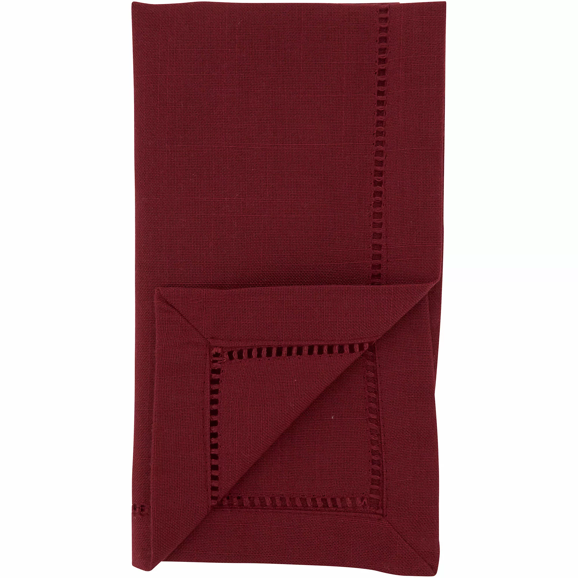 Saro Lifestyle Classic Hemstitch Border Dinner Napkins - Set Of 12 - Image 2