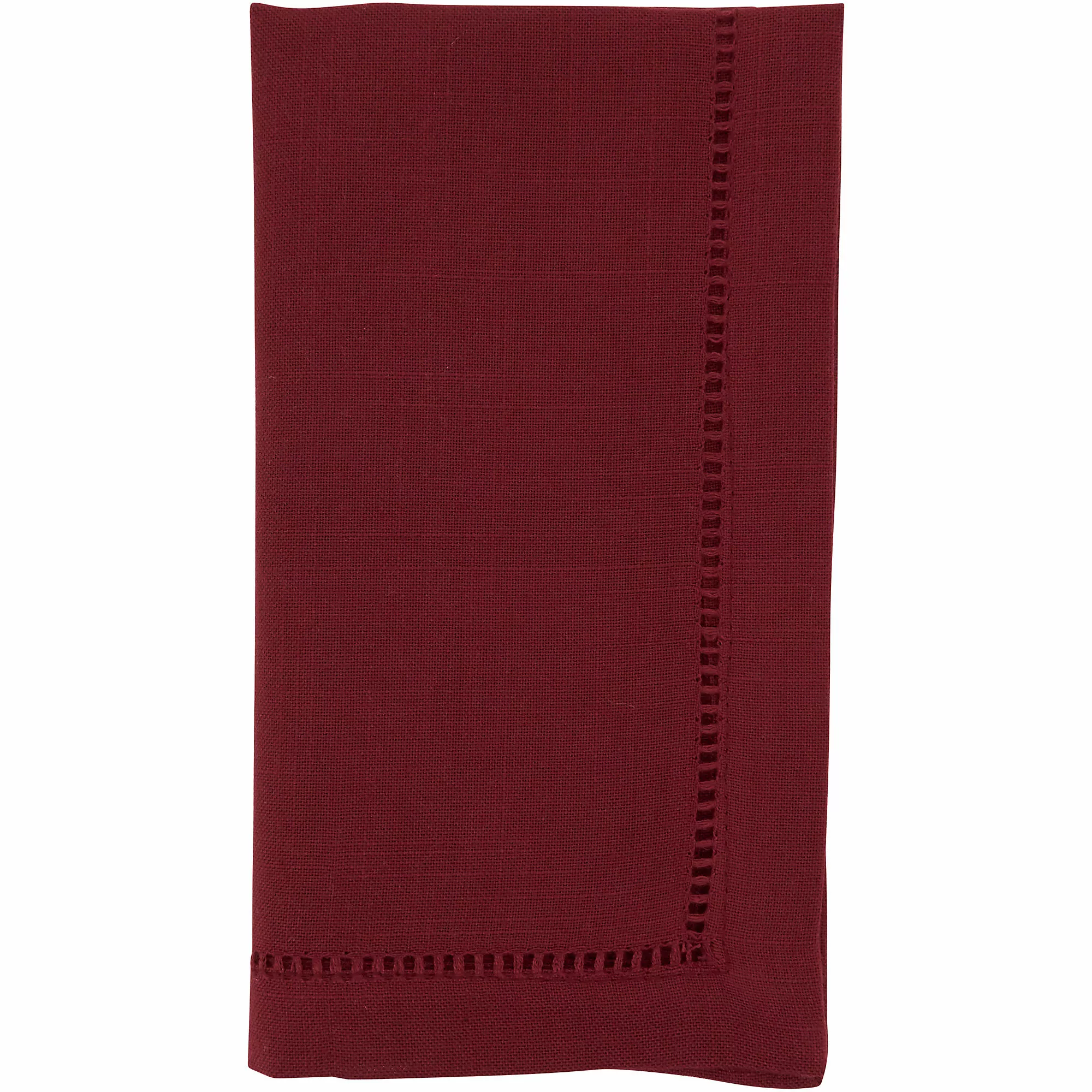 Saro Lifestyle Classic Hemstitch Border Dinner Napkins - Set Of 12
