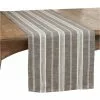 Saro Lifestyle Striped Cotton Table Runner