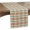 Saro Lifestyle Plaid Woven Water Hyacinth Table Runner