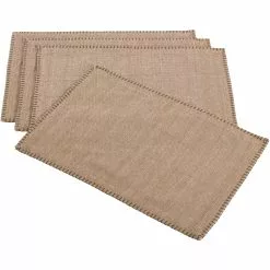 Saro Lifestyle Whip Stitched Cotton Placemats - Set Of 4