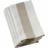 Saro Lifestyle Wide Stripe Cotton Dinner Napkins - Set Of 4
