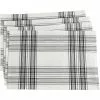 Saro Lifestyle Classic Plaid Cotton Placemats - Set Of 4