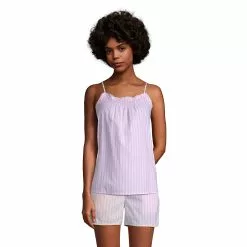 Lands' End Women's Cotton Pajama Cami Top