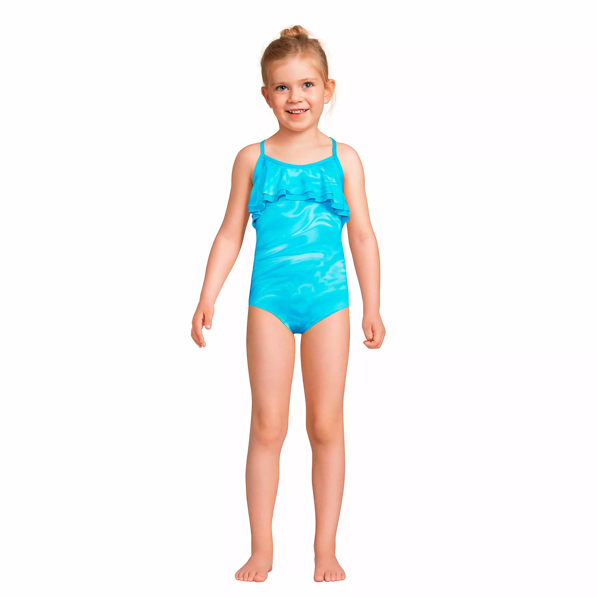 Lands' End Girls Ruffle One Piece Swimsuit - Image 2