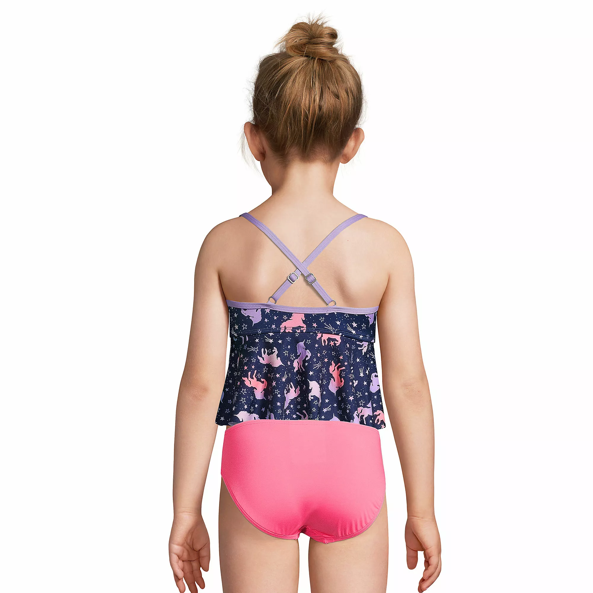Lands' End Girls Ruffle Tankini Swimsuit Top - Image 3