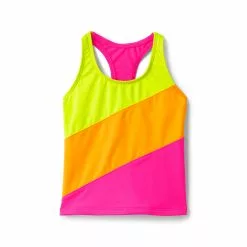 Lands' End Girls Colorblock Tankini Swimsuit Top