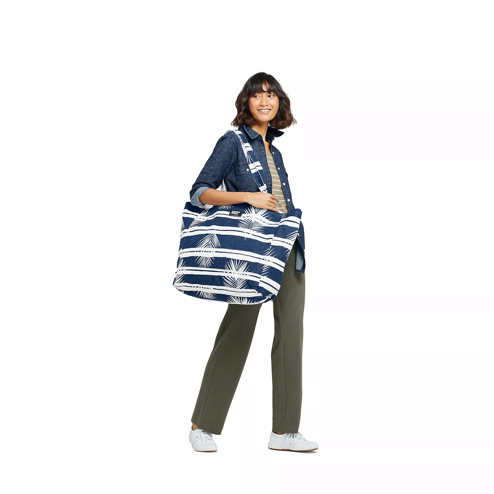 Lands' End Large Getaway Beach Tote - Image 4