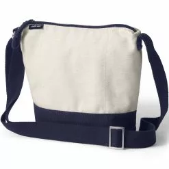 Lands' End Canvas Crossbody Bucket Bag
