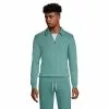 Lands' End Men's Serious Sweats Quarter Zip Polo