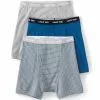 Lands' End Men's Big Knit Boxer Brief Mixed 3 Pack