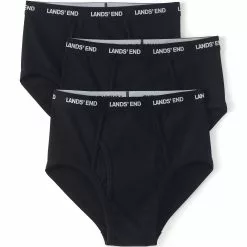 Lands' End Men's Big Knit Briefs 3 Pack