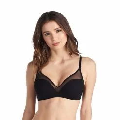 Le Mystere Women's Sheer Illusion Wireless Bra
