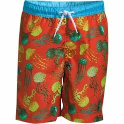 Lands' End Boys Printed Volley Swim Trunks