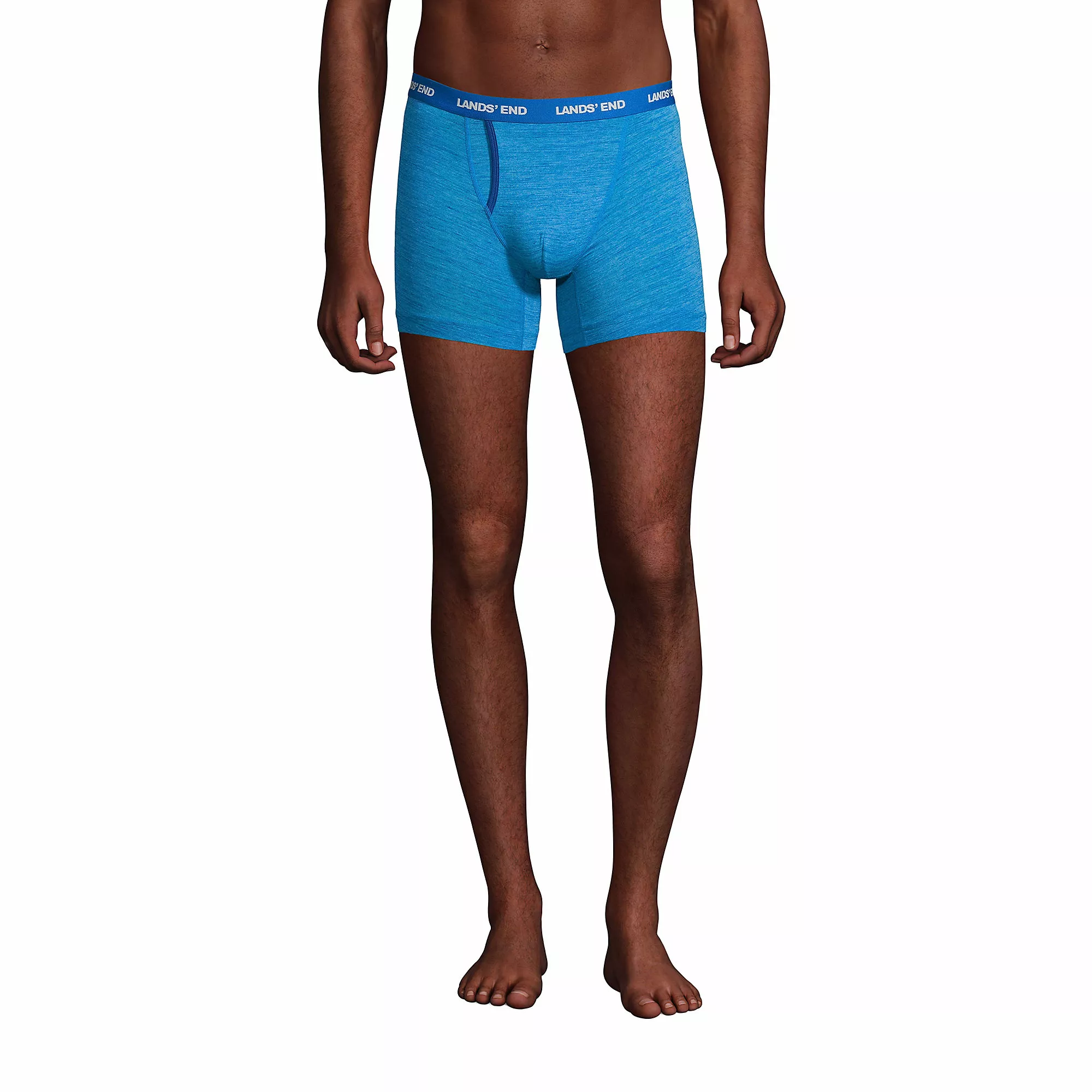 Lands' End Men's Comfort Knit Boxer Brief 2 Pack - Image 2