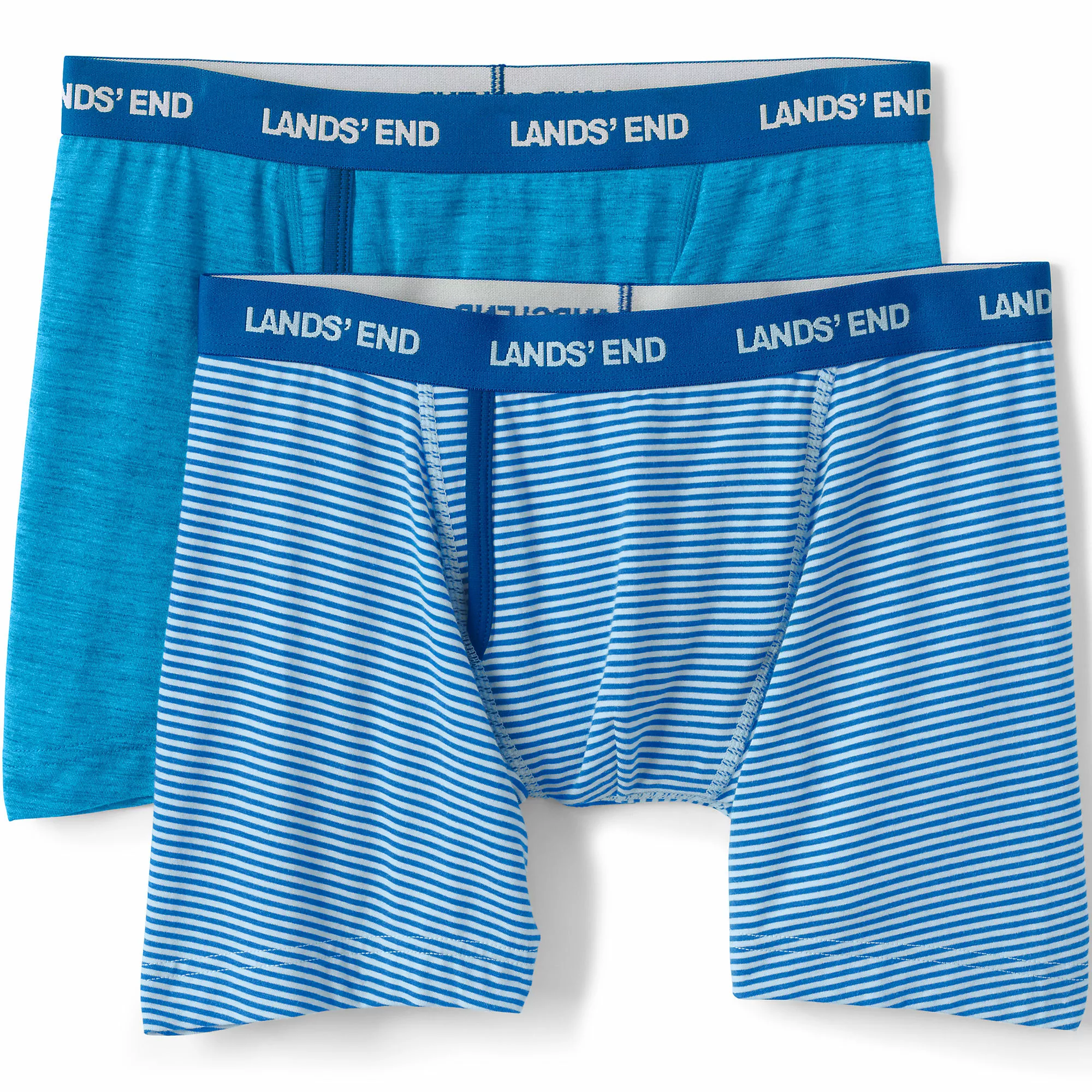 Lands' End Men's Comfort Knit Boxer Brief 2 Pack