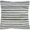 Saro Lifestyle Striped Denim Chindi Decorative Throw Pillow