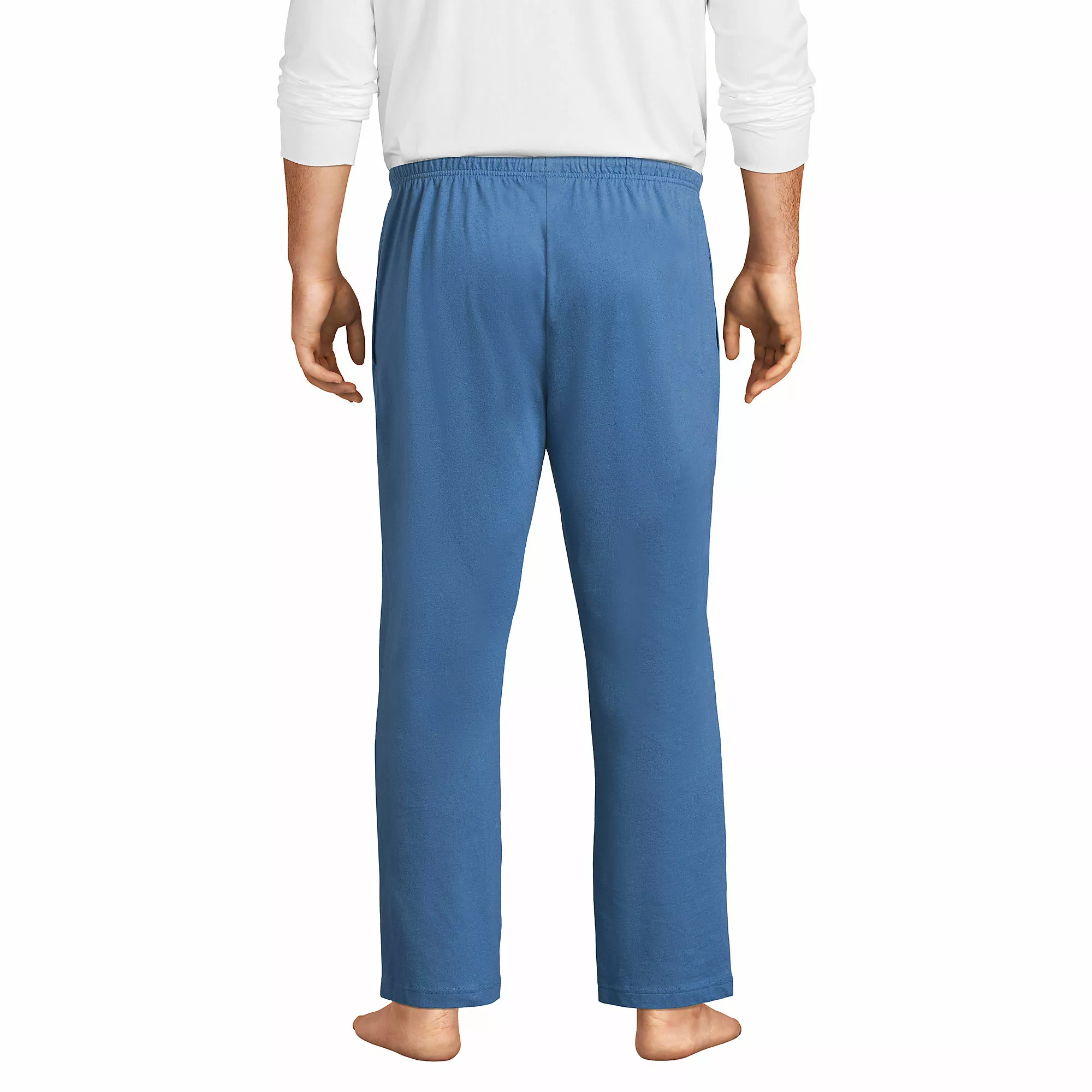 Lands' End Men's Big And Tall Knit Jersey Sleep Pants - Image 2