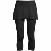 Lands' End Women's Plus Size Chlorine Resistant High Waisted Modest Swim Leggings With UPF 50 Sun Protection