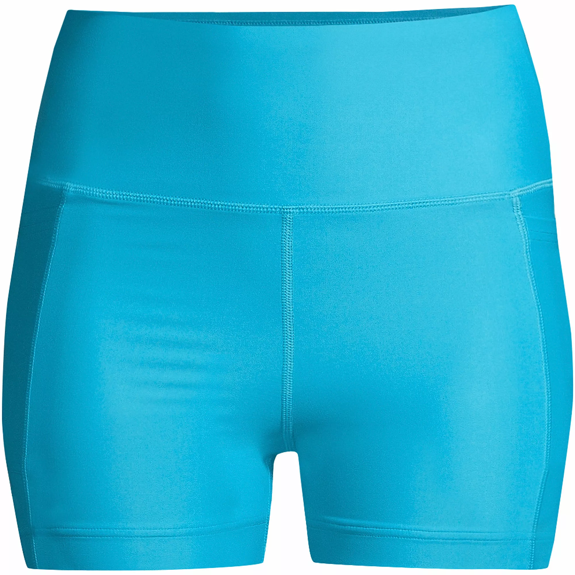 Lands' End Women's Chlorine Resistant High Waisted 6" Bike Swim Shorts With UPF 50 Sun Protection - Image 2