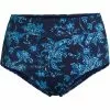 Lands' End Women's Plus Size Chlorine Resistant Tummy Control High Waisted Bikini Swim Bottoms Print