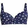 Lands' End Women's Plus Size Chlorine Resistant Twist Front Underwire Bikini Swimsuit Top Adjustable Straps