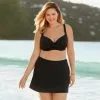 Lands' End Women's Plus Size Chlorine Resistant Tummy Control Swim Skirt Swim Bottoms