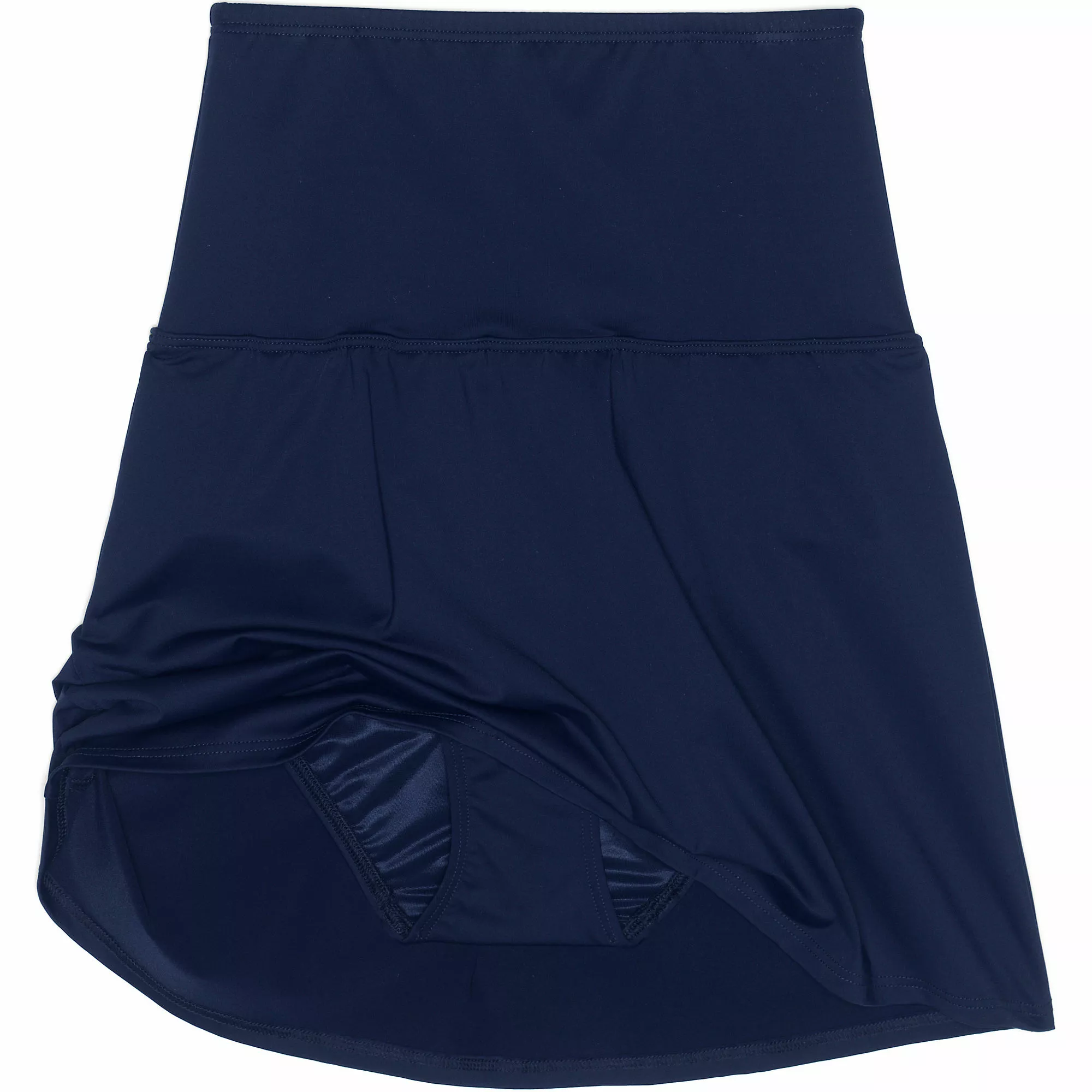 Lands' End Women's Plus Size Chlorine Resistant Tummy Control Ultra High Waisted Modest Swim Skirt Swim Bottoms - Image 5