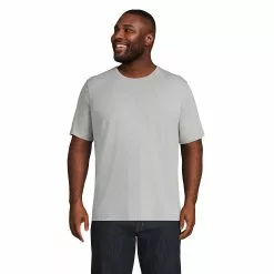 Lands' End Men's Big And Tall Short Sleeve Supima Tee